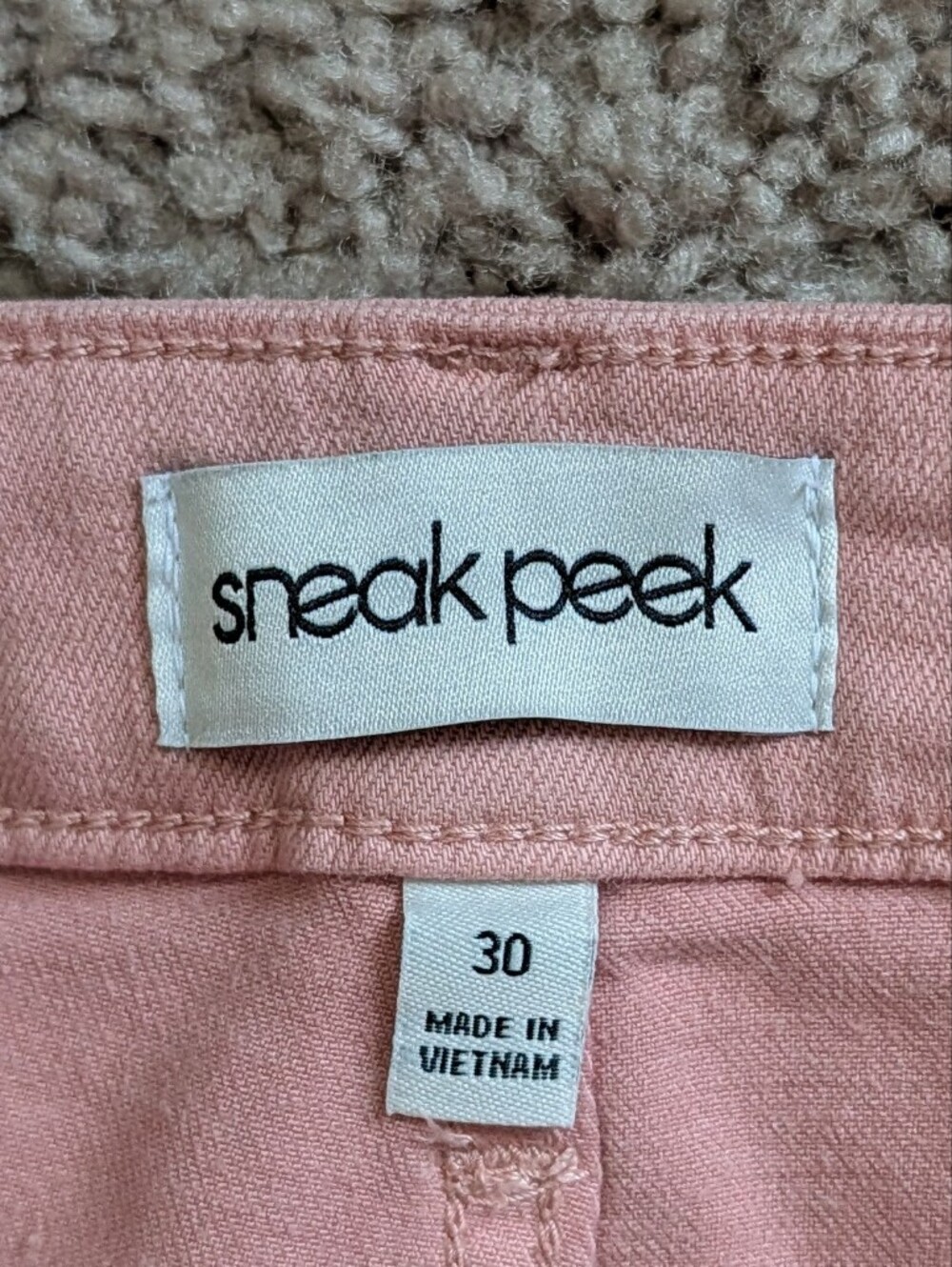Sneak Peek Womens Dusty Pink Distressed High Rise Wide Leg Jeans NWT Size 30 - Picture 6 of 14